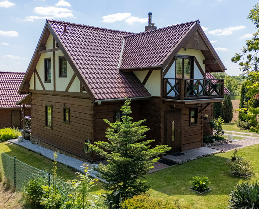 Dom drewniane bale pod Sobótką 1